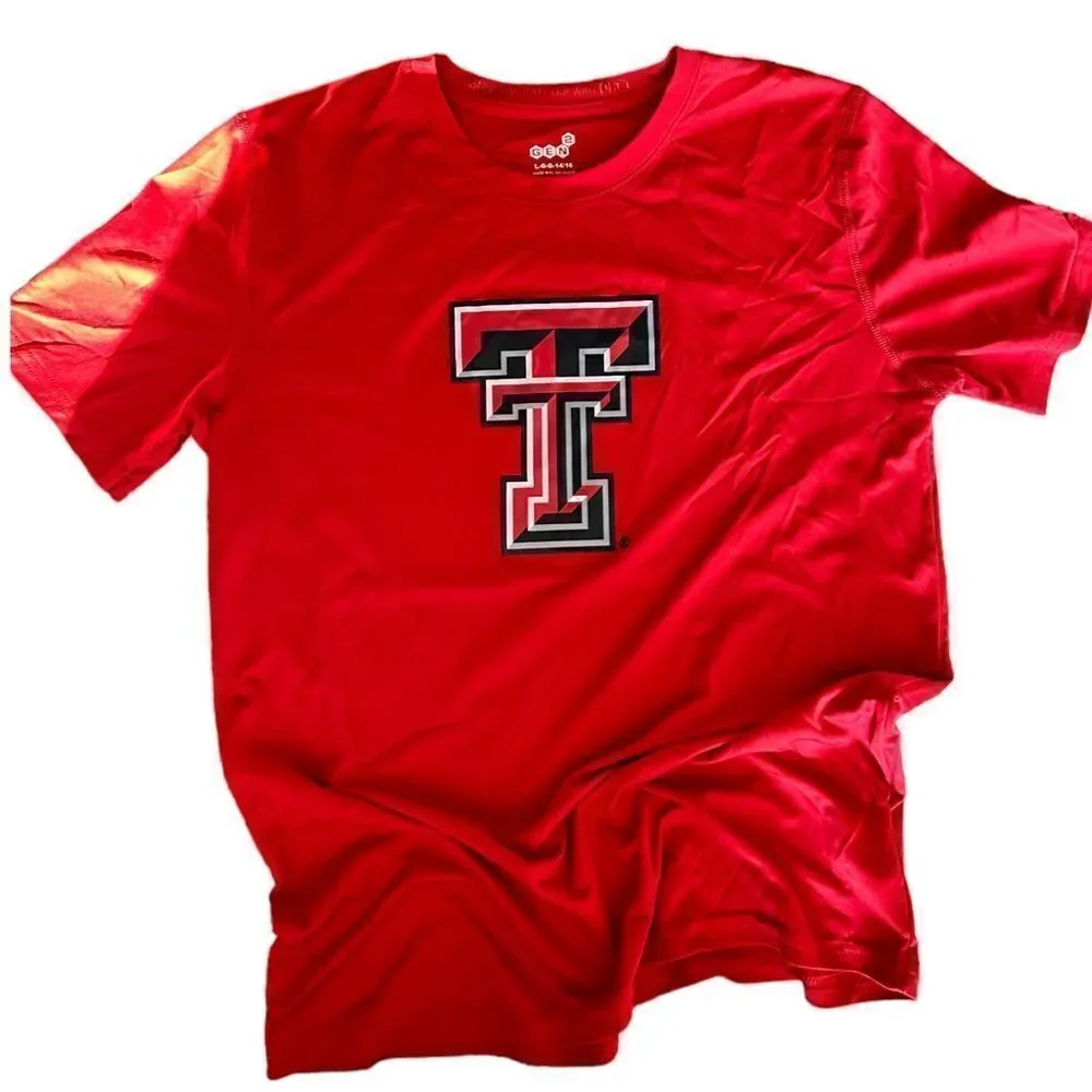EUC - 2 Dri Fit Boys T-Shirts - Black Nike Pro XL - Red Texas Tech Red Raiders